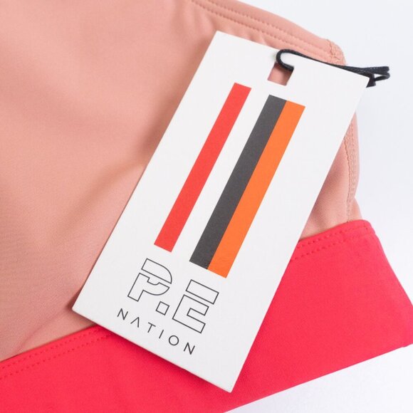 P.E Nation Sports Bra Fitness Active Colourful Box Out  Peach Bloom Small - Picture 5 of 14